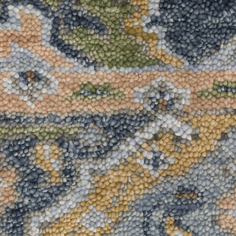 Maylin Traditional Oriental Blue/ Green Area Rug