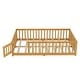 preview thumbnail 121 of 159, Wood Floor Bed with Safety Guardrails and Door