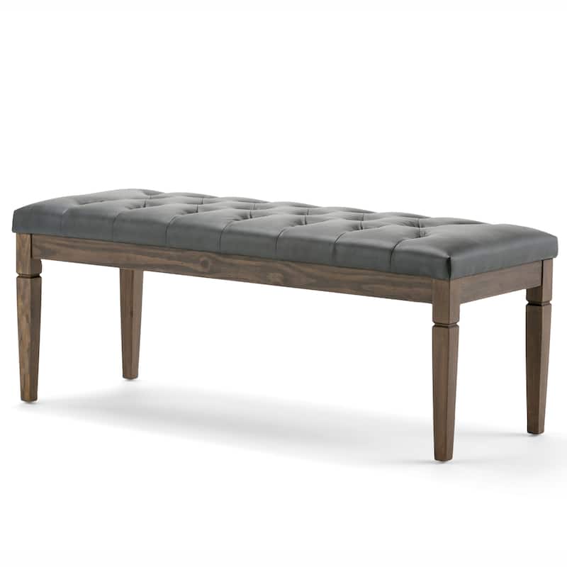 WYNDENHALL Hopewell 48 inch Wide Traditional Rectangle Ottoman Bench