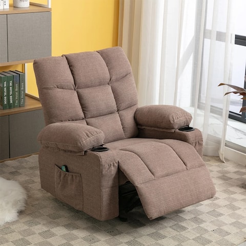 Rocking Recliner Chair Massage Chair with Heat & USB Charging Port