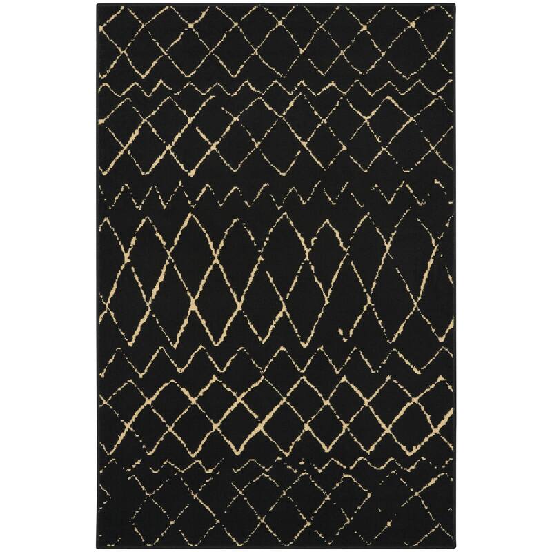 Loniv Power Loomed Abstract Modern Area Rug By HomeRoots - 60' X '36' X '0.5