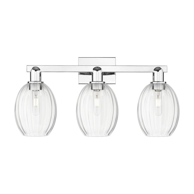 Innovations Lighting 716-3W-13-26 Preston Vanity Preston 3 Light 26" - Polished Chrome / Clear