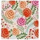 preview thumbnail 9 of 7, SAFAVIEH Handmade Easy Care Seddigheh French Country Floral Rug 6' Square - Ivory/Green - Square