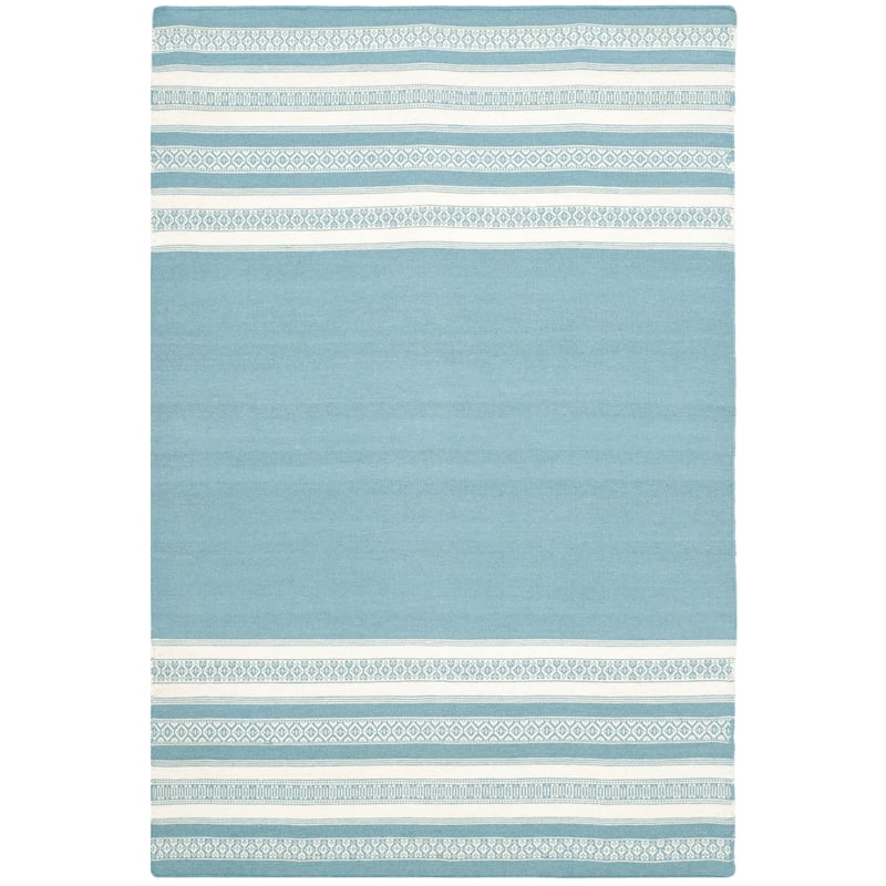 SAFAVIEH Handmade Flatweave Dhurries Mukhayyo Modern Wool Rug