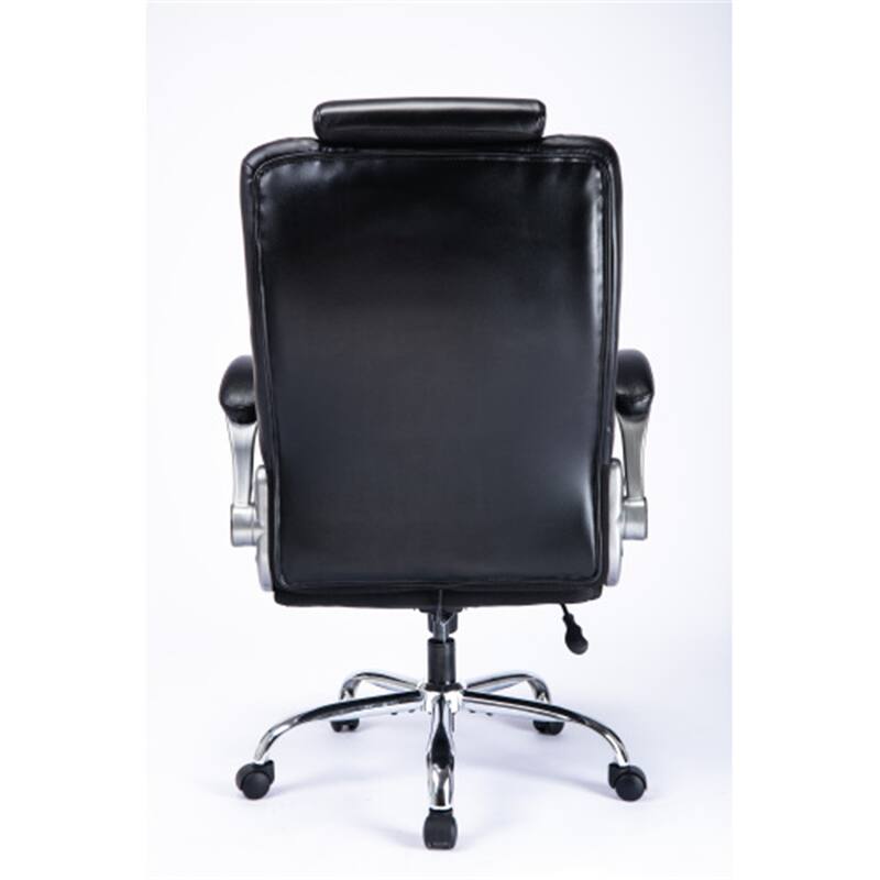 High Back Thick Padded Office Chair with Lifting Headrest On Sale