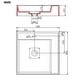 preview thumbnail 27 of 51, vidaXL Wash Basin Mineral Cast/Marble Cast White Washroom Sink Multi Sizes