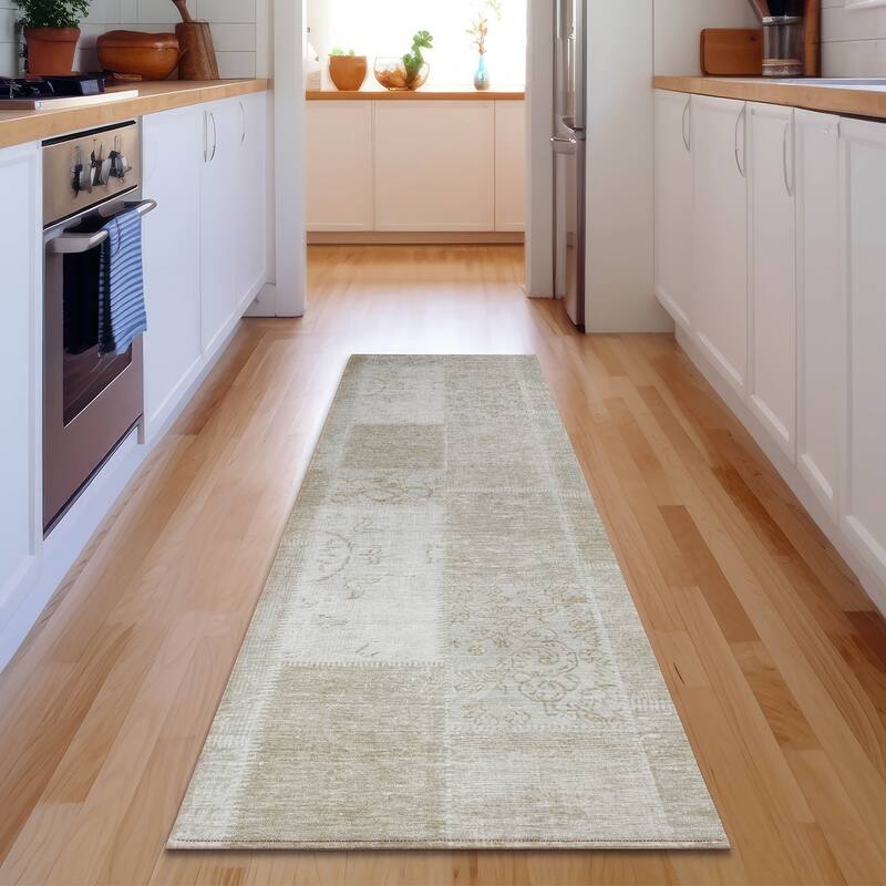 Premium Washable Super Soft Vintage Boho Mayfield Rug - Taupe - 2' 3" x 7' 6" - Runner