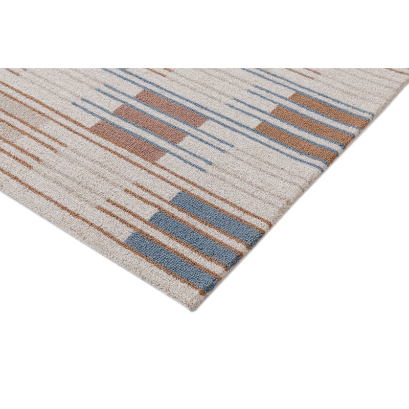 Terra by Obeetee Freya Odette Multi Rug - Straw Stripe - 2' x 3'