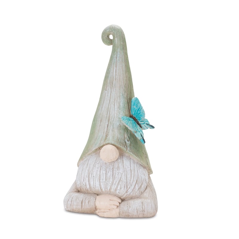 Gnome Statue with Wood Grain Design (Set of 2)