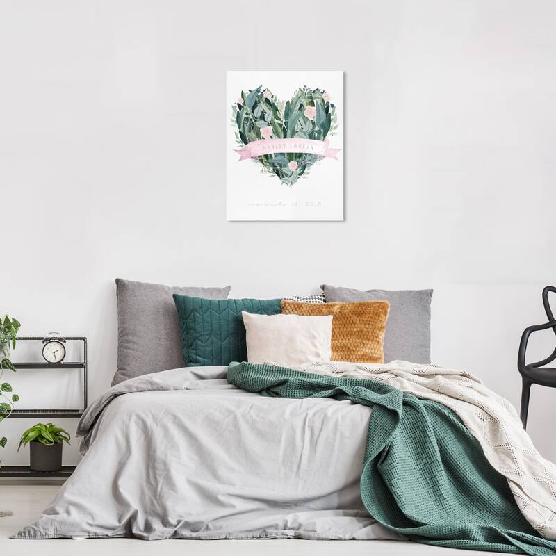 Wynwood Studio Canvas Floral and Botanical Flowers of My Heart White and Light Pink Modern & Contemporary Wall Art Canvas Print - 24 x 16