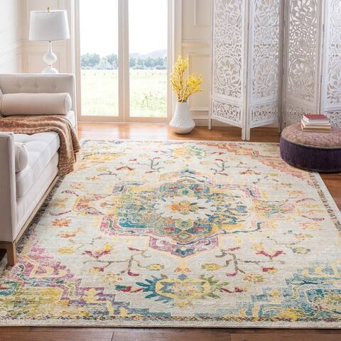 SAFAVIEH Crystal Floretta Vintage Boho Medallion Rug