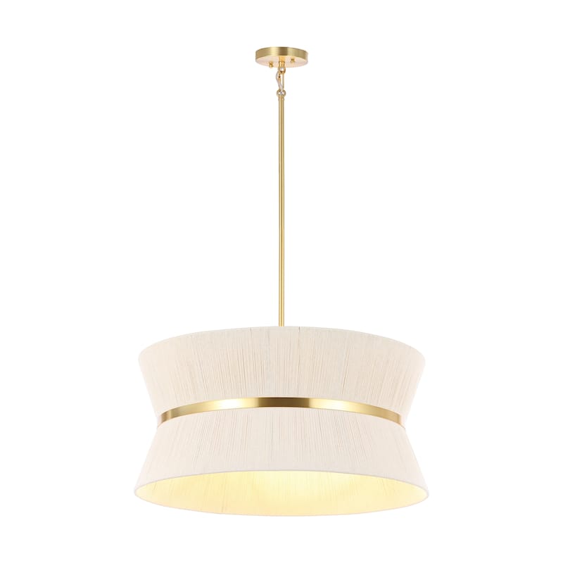 SAFAVIEH Lighting Georgine Contemporary Glam 4-Light Chandelier (LED Bulbs Included) - 24 In. W x 24 In. D x 18 In. H