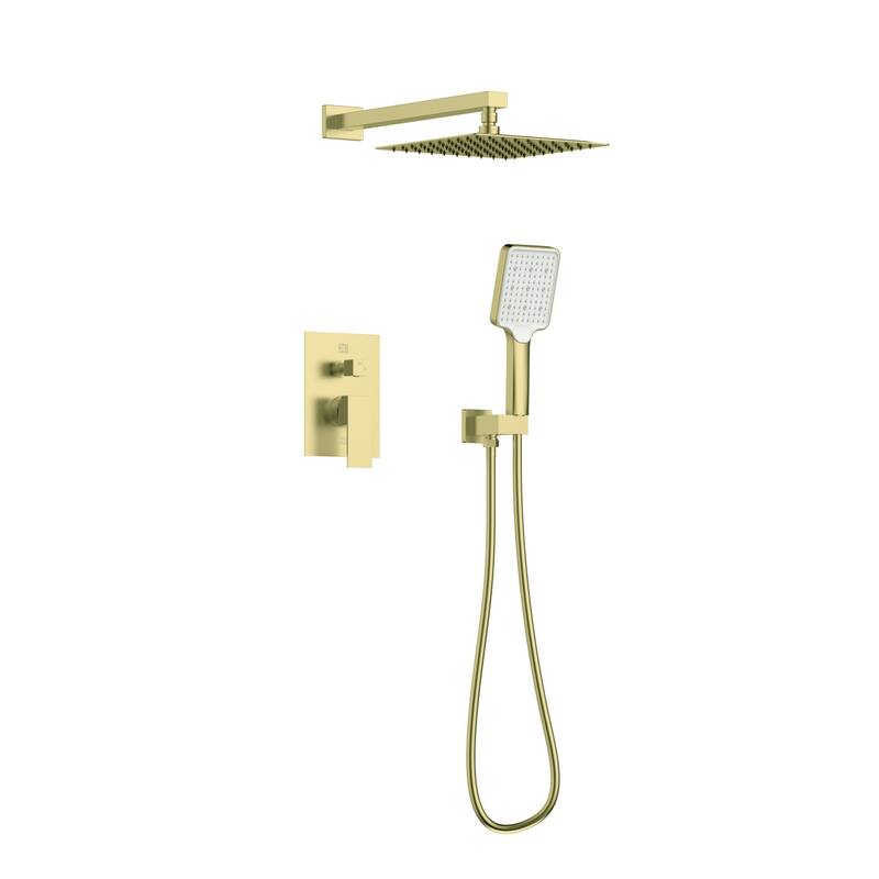 Elegant Lighting FAS-9003 Petar Shower Only Trim Package with 2.3 GPM - Brushed Gold