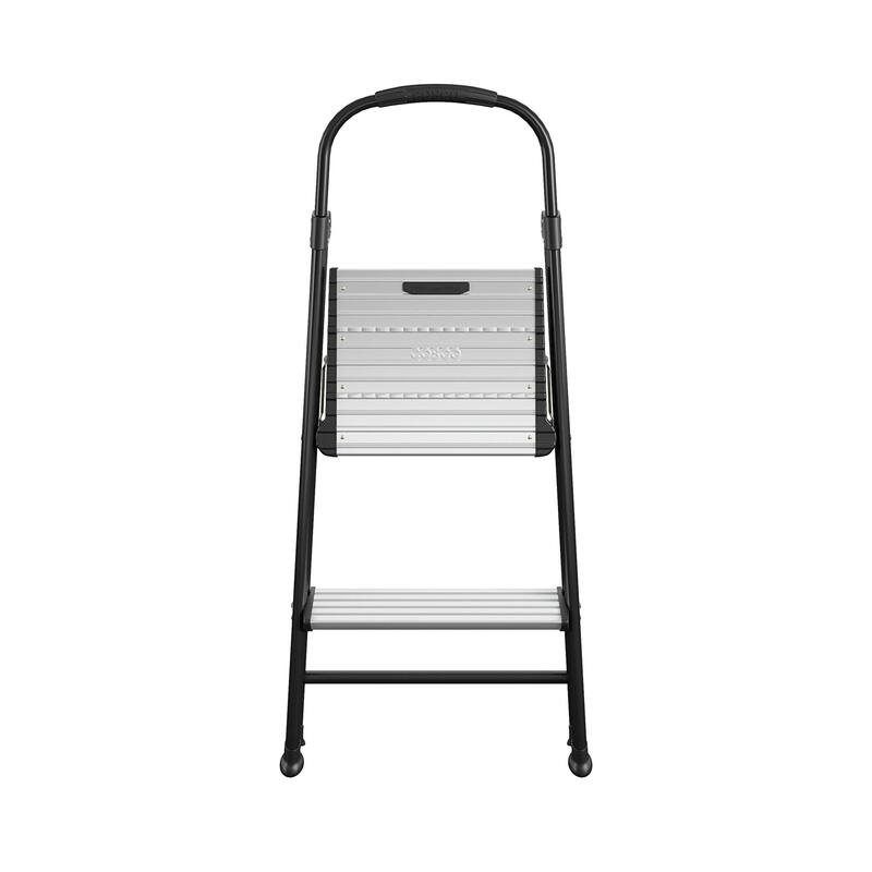 COSCO 2-Step Aluminum Folding Step Stool with Rubber Hand Grip - 2 Step