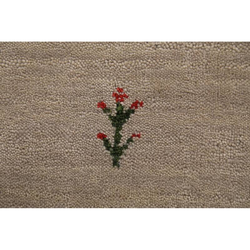 Tribal Gabbeh Indian Foyer Rug Handmade Modern Wool Carpet - 3'0" x 4'9"