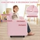 preview thumbnail 18 of 28, Gymax 2-Seat Kids Sofa Toddler Sofa Couch w/ Soft Teddy Fleece