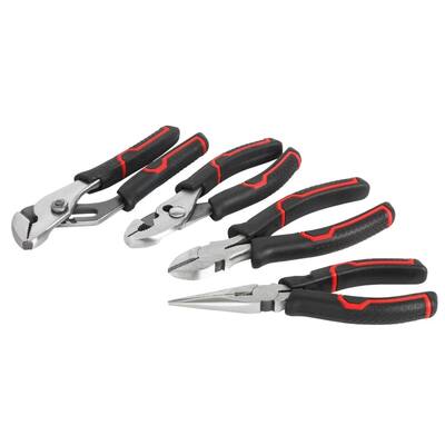 Set of 4 pliers with soft handles