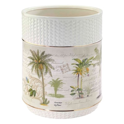 Avanti Linens Colony Palm Wastebasket
