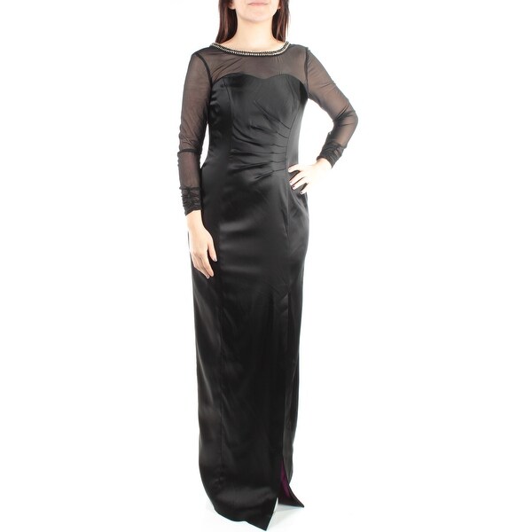 Floor Length Black Sheath Dress