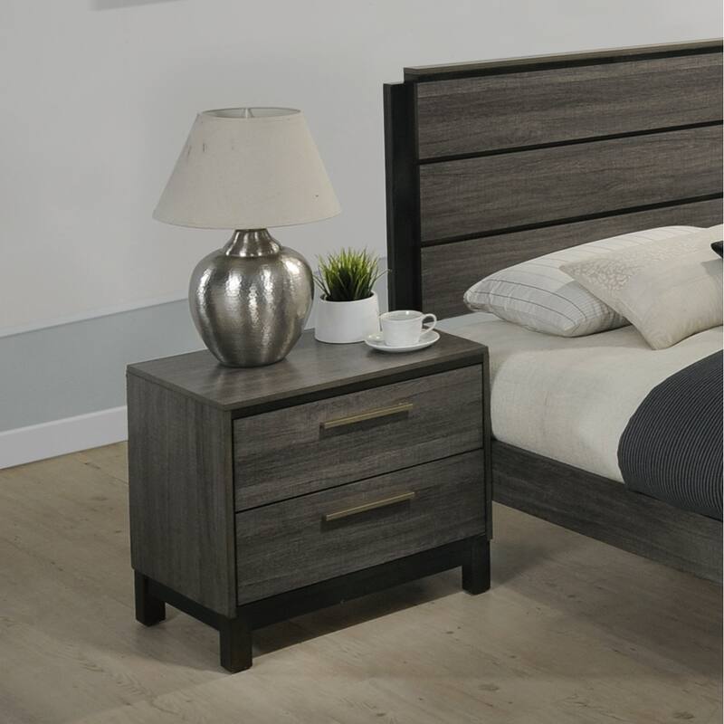 Ioana Wood 2-Drawers Nightstand Finish