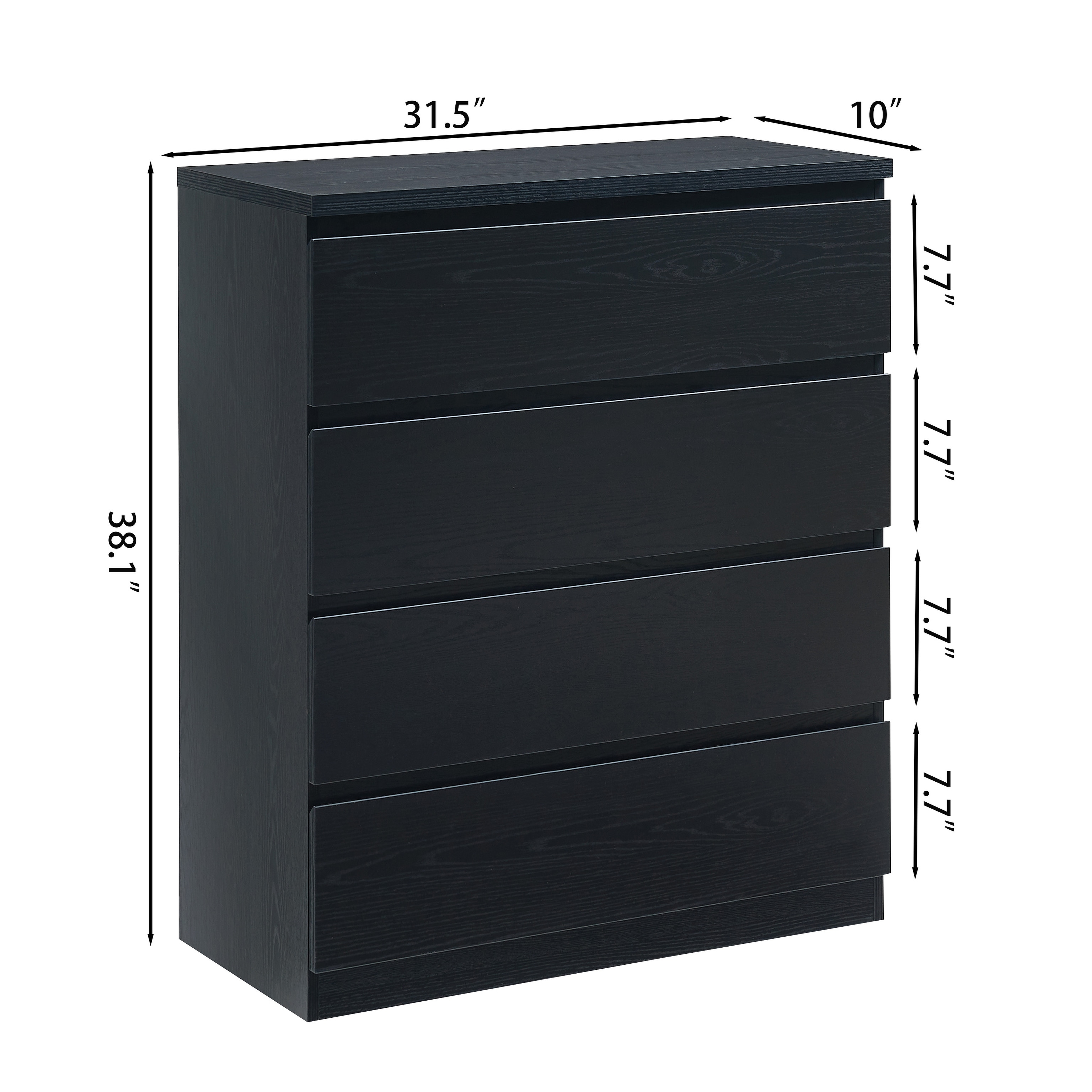 ikea malm black dresser GDFStudio - Emma Sleek Modern 4-Drawer with Handle-Free Design for Versatile Storage - On Sale - Bed Bath & Beyond floor lounger Colour:GREEN POCKET-DETAIL KNITTED COTTON MINI IntroFW25