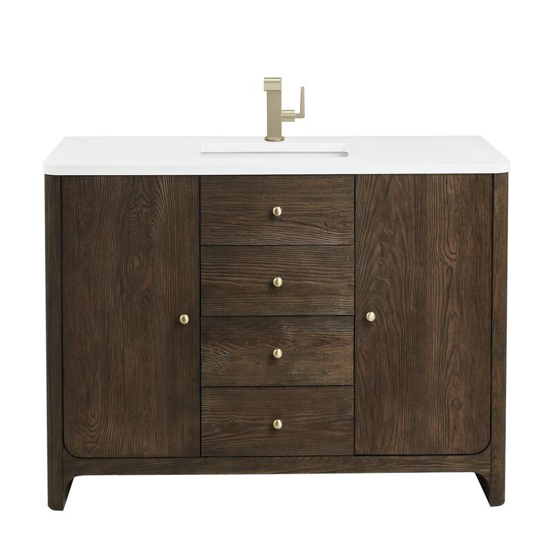 James Martin Vanities D125-V48-3WZ Gracyn 48" Free Standing Single - Natural Finish - Sable