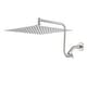 preview thumbnail 4 of 16, YASINU 12" Rain ShowerHead with Adjustable Extension Arm Brushed Nickel