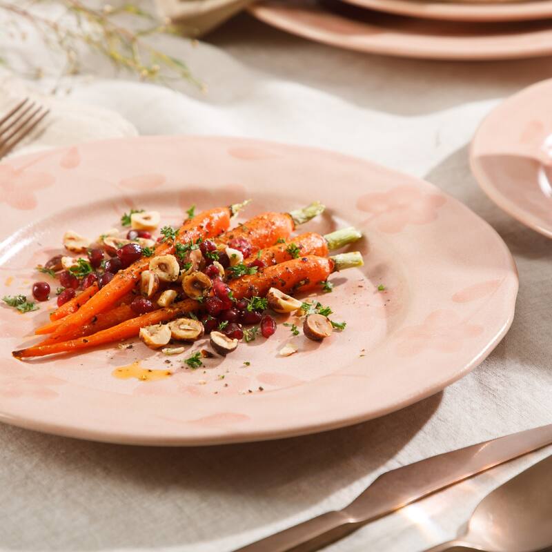 Bloomhouse - 2 Time Oprah's Favorite Things - Made in Portugal Porto Petals 12 Piece Hand Painted Dinnerware Set