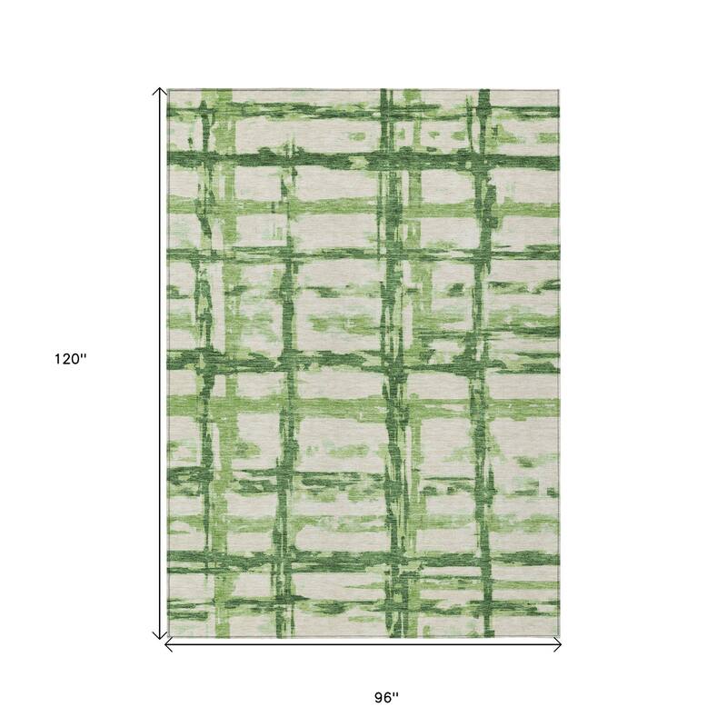 HomeRoots Striped Transitional Rectangle Outdoor Rug