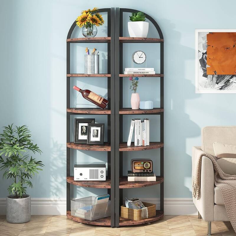6-tier Tall Freestanding Corner Shelf