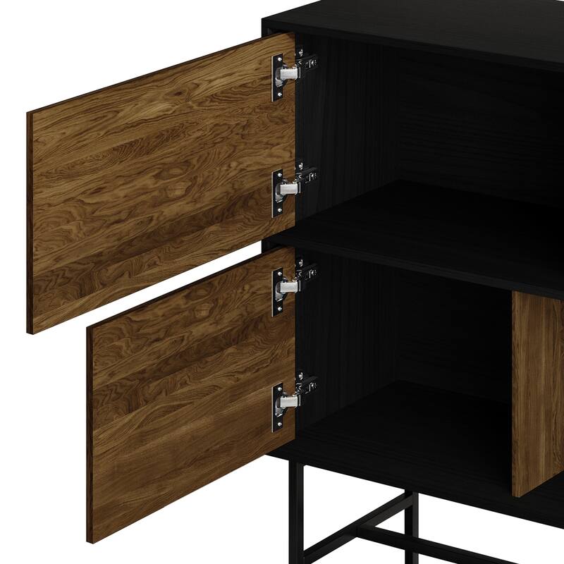 CraftPorch Modern Wooden TV Stand Console