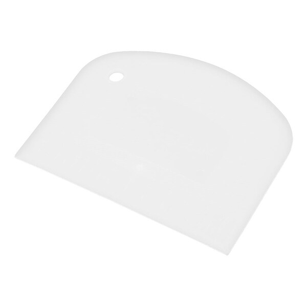 Home Bakery Plastic D Shaped Flour Bread Cake Dough Scraper Cutter. Opens flyout.