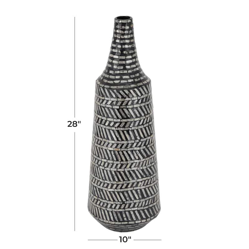 Black Shell Contemporary Vase