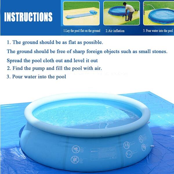 small 15 ft inflatable pool