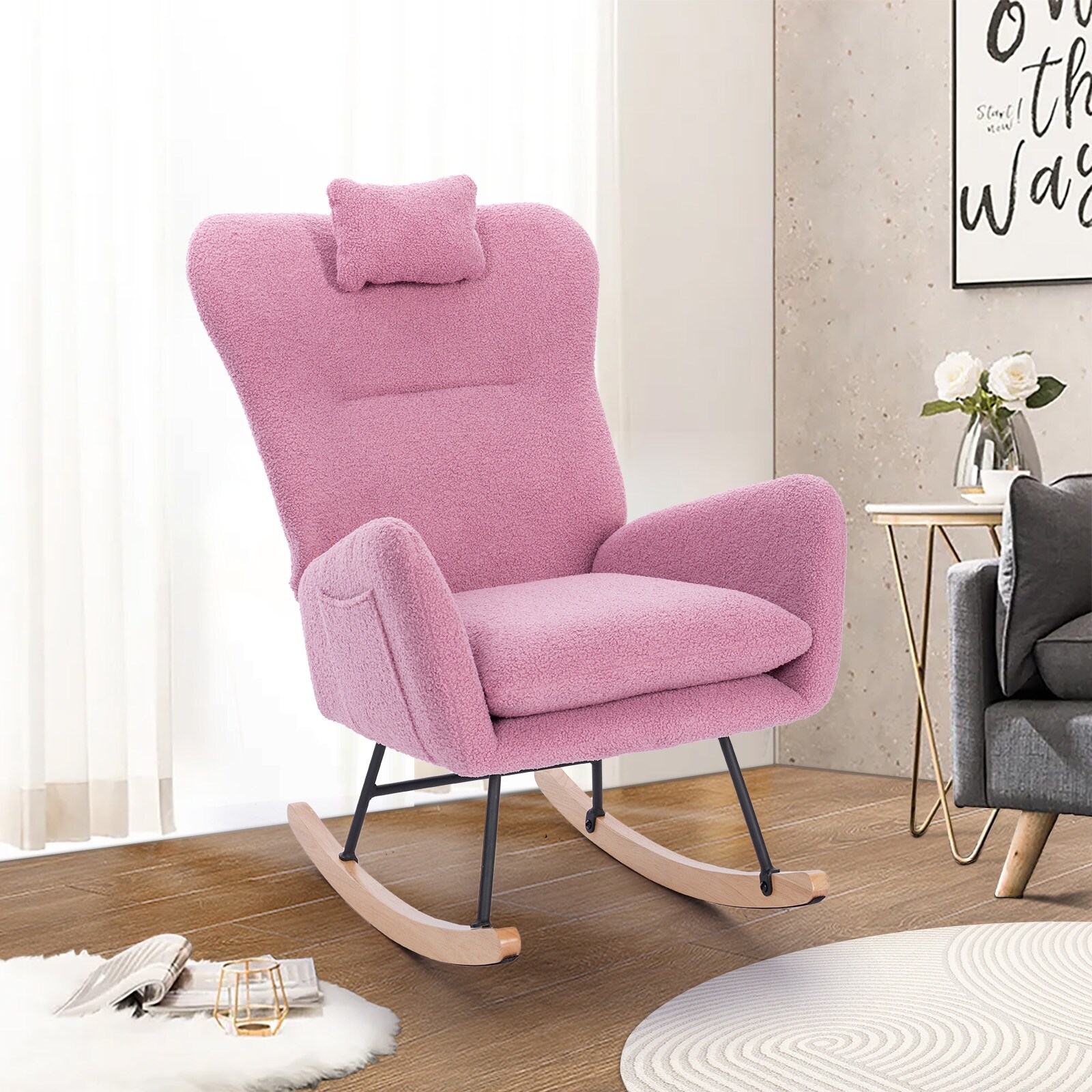 Pink shop nursing chair
