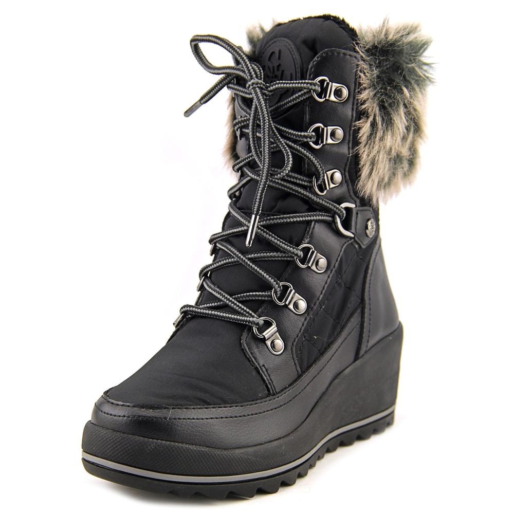 Shop Guess Leland Round Toe Canvas Winter Boot Overstock 17838326