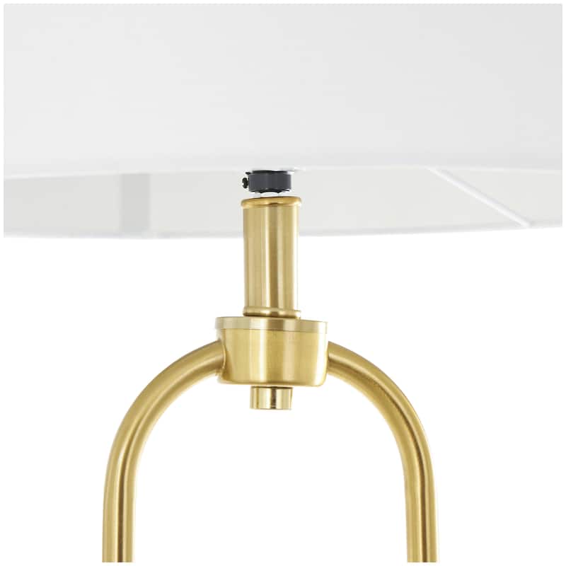 Metal Paper Clip Floor Lamp - Gold - Roche River Decor