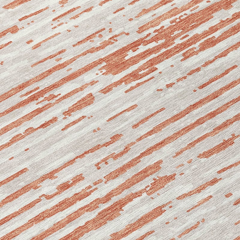 Machine Washable Indoor/ Outdoor Chantille Abstract Ombre Rug