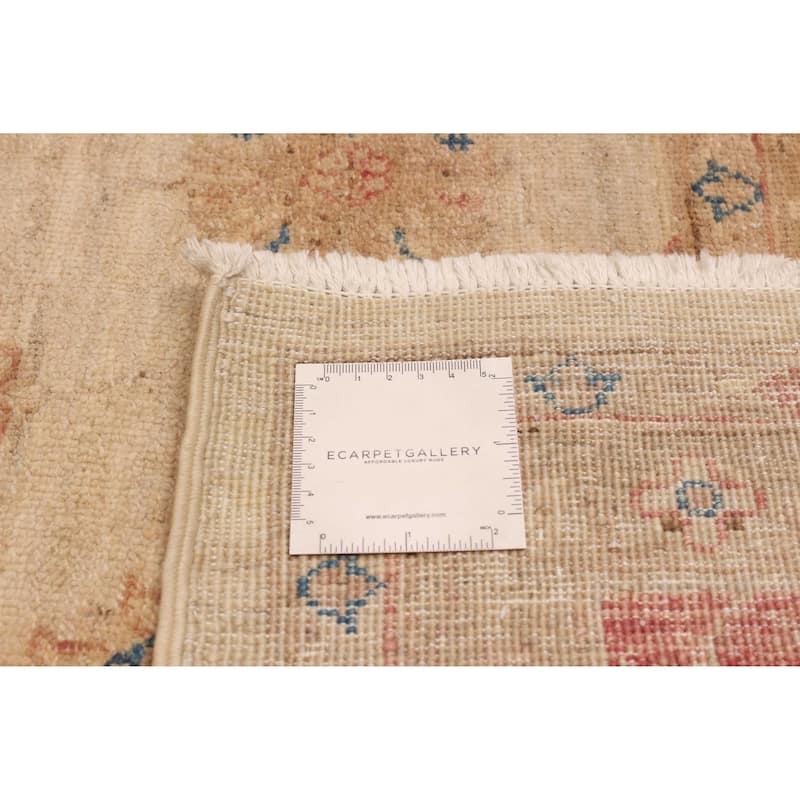 ECARPETGALLERY Hand-knotted Chobi Finest Ivory Wool Rug - 8'2 x 9'9