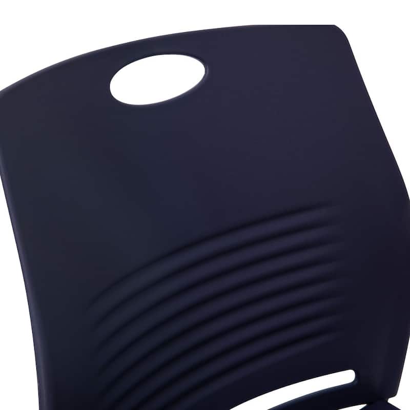 Commercial 660 LB. Capacity Plastic Steel Sled Base Stack Chairs - 5 Pack
