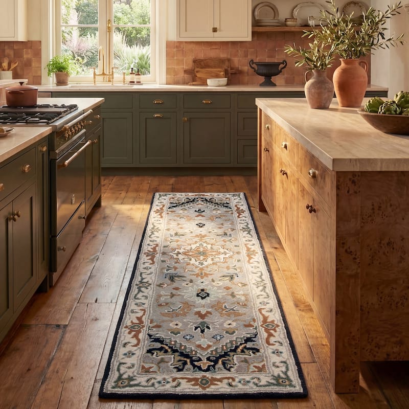 SAFAVIEH Handmade Heritage Carrol Traditional Oriental Wool Rug