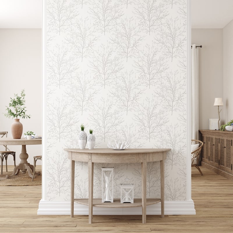 Seabrook Designs Winter Branches Non-Woven Unpasted Wallpaper - 20.9 in. W x 33 ft. L