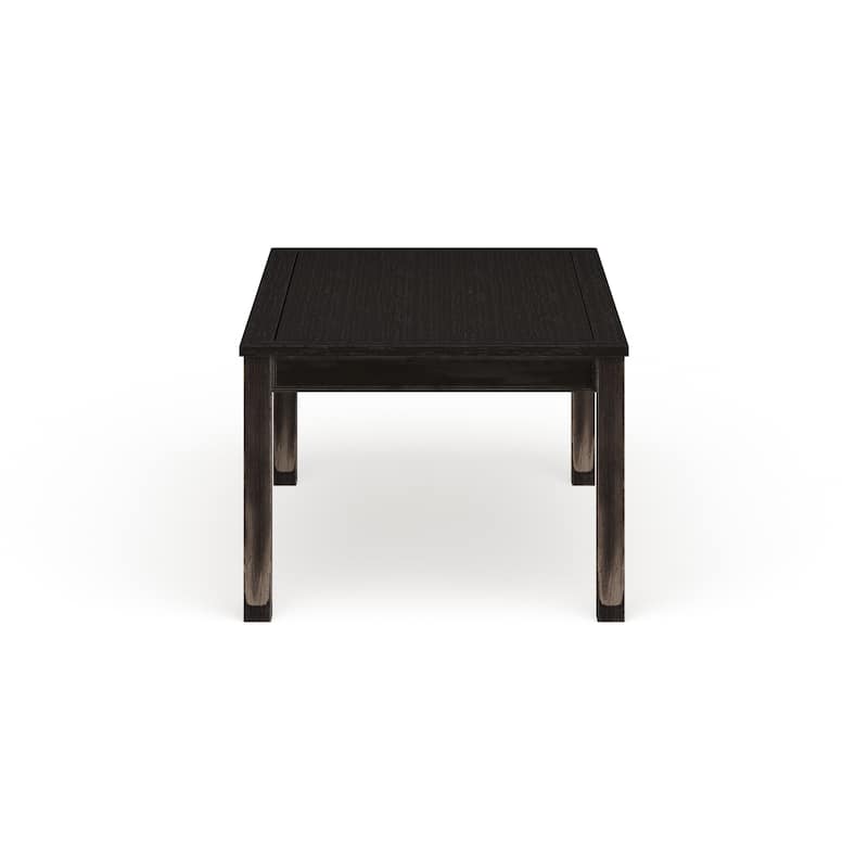 Furniture of America Tays Contemporary Black Solid Wood Dining Table