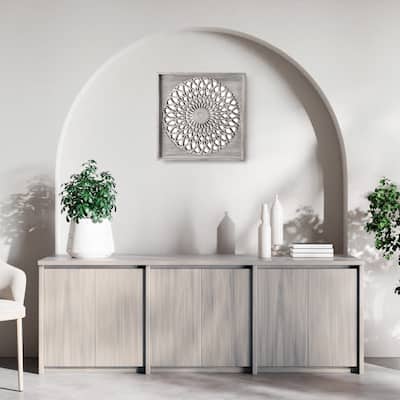 Wood Accent Wall Mirror