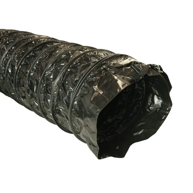 Rubber-Cal "Air Ventilator Black" Ventilation Duct Hose (Fully Stretched), 18-Inch by 25-Feet - 18x300