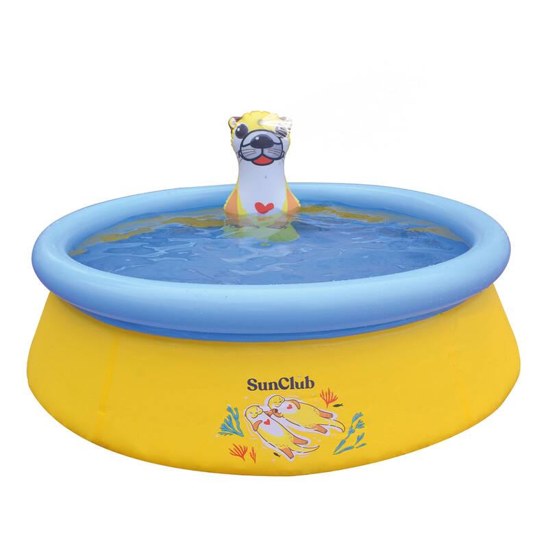 JLeisure 5' x 16.5" Sea Otter Inflatable Outdoor Above Ground Kid Pool, 6 Pack - 26