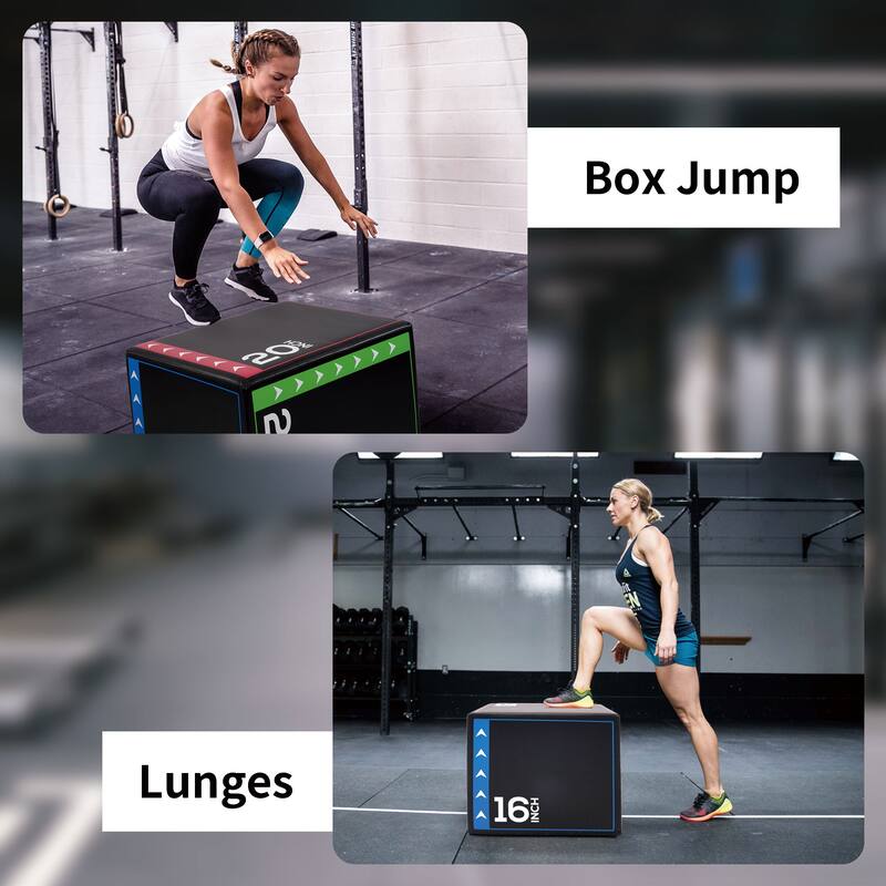 BalanceFrom Fitness 60 Pound Versatile 3-in-1 Plyometric Jumping Exercise Box