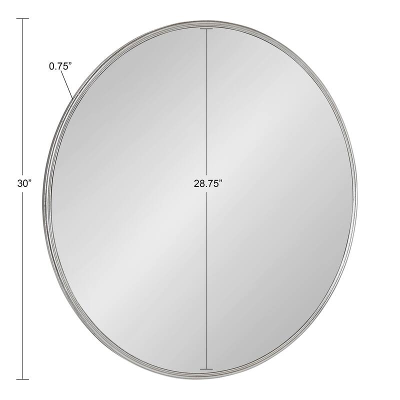 Kate and Laurel Caskill Round Framed Wall Mirror