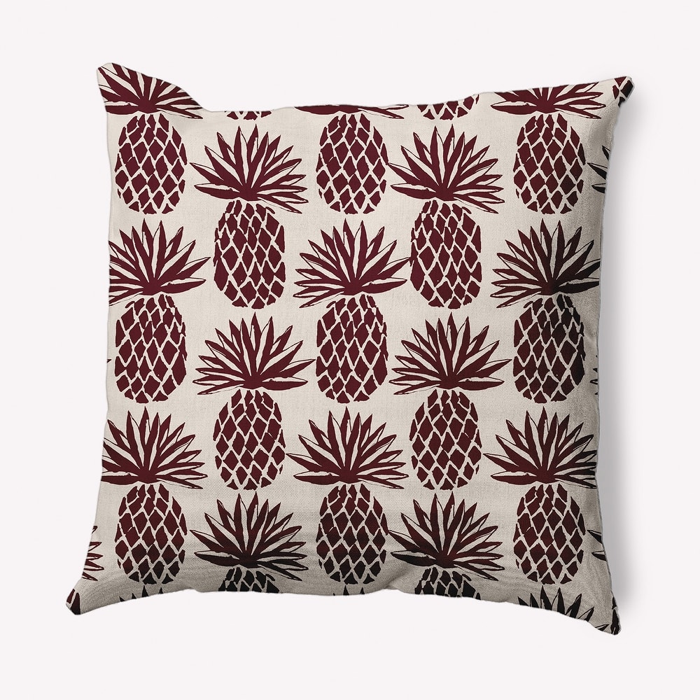 Pineapple Stripes Indoor/Outdoor Throw Pillow