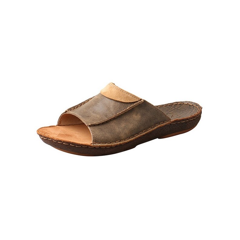 mens leather sandals clearance